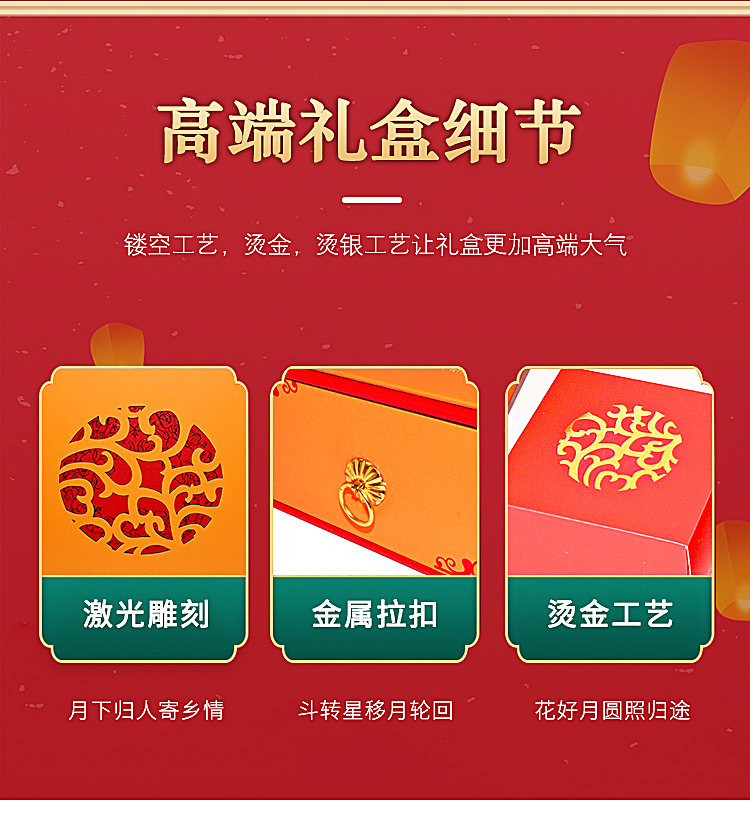 中秋月饼礼盒 细节展示 中秋月饼礼盒 细节展示